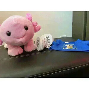 BUILD A BEAR Online Exclusive Pink 19" AXOLOTL Stuffed Animal Plush Plus Outfit